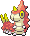 #265 Wurmple sprite Rojo Fuego / Verde Hoja