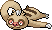 #287 Slakoth sprite Rojo Fuego / Verde Hoja