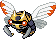 #291 Ninjask sprite Rojo Fuego / Verde Hoja