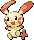 #311 Plusle sprite Rojo Fuego / Verde Hoja