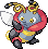 #313 Volbeat sprite Rojo Fuego / Verde Hoja