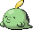 #316 Gulpin sprite Rojo Fuego / Verde Hoja