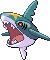 #319 Sharpedo sprite Rojo Fuego / Verde Hoja