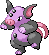 #326 Grumpig sprite Rojo Fuego / Verde Hoja