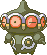 #344 Claydol sprite Rojo Fuego / Verde Hoja