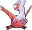 #380 Latias sprite Rojo Fuego / Verde Hoja