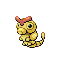 #010 Caterpie sprite Rojo Fuego / Verde Hoja Shiny
