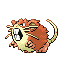 #020 Raticate sprite Rojo Fuego / Verde Hoja Shiny