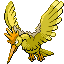 #022 Fearow sprite Rojo Fuego / Verde Hoja Shiny
