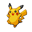 #025 Pikachu sprite Rojo Fuego / Verde Hoja Shiny