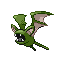 #041 Zubat sprite Rojo Fuego / Verde Hoja Shiny