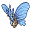 #049 Venomoth sprite Rojo Fuego / Verde Hoja Shiny