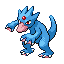 #055 Golduck sprite Rojo Fuego / Verde Hoja Shiny