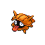 #090 Shellder sprite Rojo Fuego / Verde Hoja Shiny