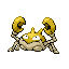 #098 Krabby sprite Rojo Fuego / Verde Hoja Shiny