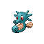 #116 Horsea sprite Rojo Fuego / Verde Hoja Shiny