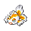 #118 Goldeen sprite Rojo Fuego / Verde Hoja Shiny