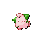 #173 Cleffa sprite Rojo Fuego / Verde Hoja Shiny
