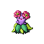 #182 Bellossom sprite Rojo Fuego / Verde Hoja Shiny