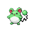 #183 Marill sprite Rojo Fuego / Verde Hoja Shiny