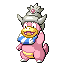 #199 Slowking sprite Rojo Fuego / Verde Hoja Shiny