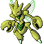 #212 Scizor sprite Rojo Fuego / Verde Hoja Shiny