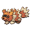 #263 Zigzagoon sprite Rojo Fuego / Verde Hoja Shiny