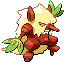#275 Shiftry sprite Rojo Fuego / Verde Hoja Shiny