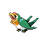 #276 Taillow sprite Rojo Fuego / Verde Hoja Shiny
