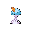 #280 Ralts sprite Rojo Fuego / Verde Hoja Shiny