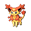 #301 Delcatty sprite Rojo Fuego / Verde Hoja Shiny
