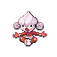#307 Meditite sprite Rojo Fuego / Verde Hoja Shiny