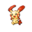 #311 Plusle sprite Rojo Fuego / Verde Hoja Shiny