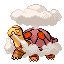 #324 Torkoal sprite Rojo Fuego / Verde Hoja Shiny