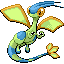 #330 Flygon sprite Rojo Fuego / Verde Hoja Shiny