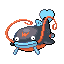 #340 Whiscash sprite Rojo Fuego / Verde Hoja Shiny