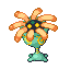 #345 Lileep sprite Rojo Fuego / Verde Hoja Shiny