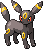 #197 Umbreon sprite Rubí / Zafiro