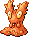 #218 Slugma sprite Rubí / Zafiro