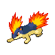 #156 Quilava sprite Diamante / Perla