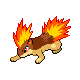 #156 Quilava sprite Diamante / Perla Shiny