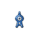 #201 Unown sprite Diamante / Perla Shiny