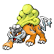 #243 Raikou sprite Diamante / Perla Shiny