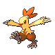 #256 Combusken sprite Diamante / Perla Shiny