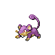 #019 Rattata sprite Oro HeartGold / Plata SoulSilver