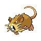 #020 Raticate sprite Oro HeartGold / Plata SoulSilver