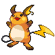 #026 Raichu sprite Oro HeartGold / Plata SoulSilver