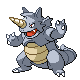 #112 Rhydon sprite Oro HeartGold / Plata SoulSilver