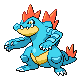 #160 Feraligatr sprite Oro HeartGold / Plata SoulSilver