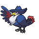#430 Honchkrow sprite Oro HeartGold / Plata SoulSilver